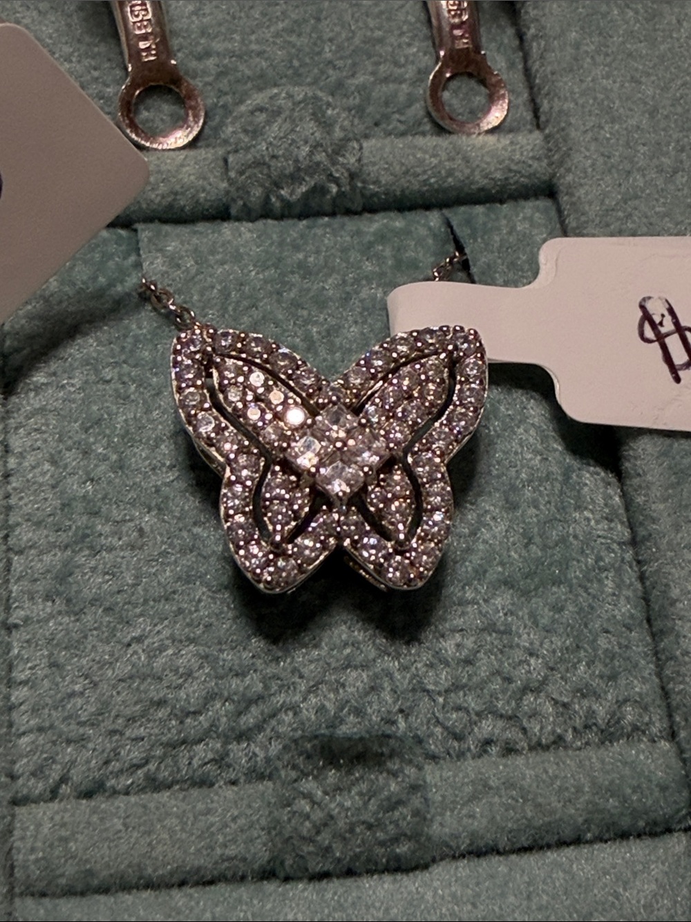 Sterling silver Dee Berkley butterfly necklace